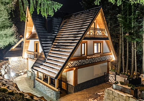 widok na willę Uroczysko w Zakopanem